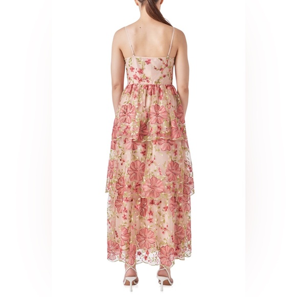 Endless Rose - Floral Embroidered Tiered Maxi Dress - Picture 3 of 8